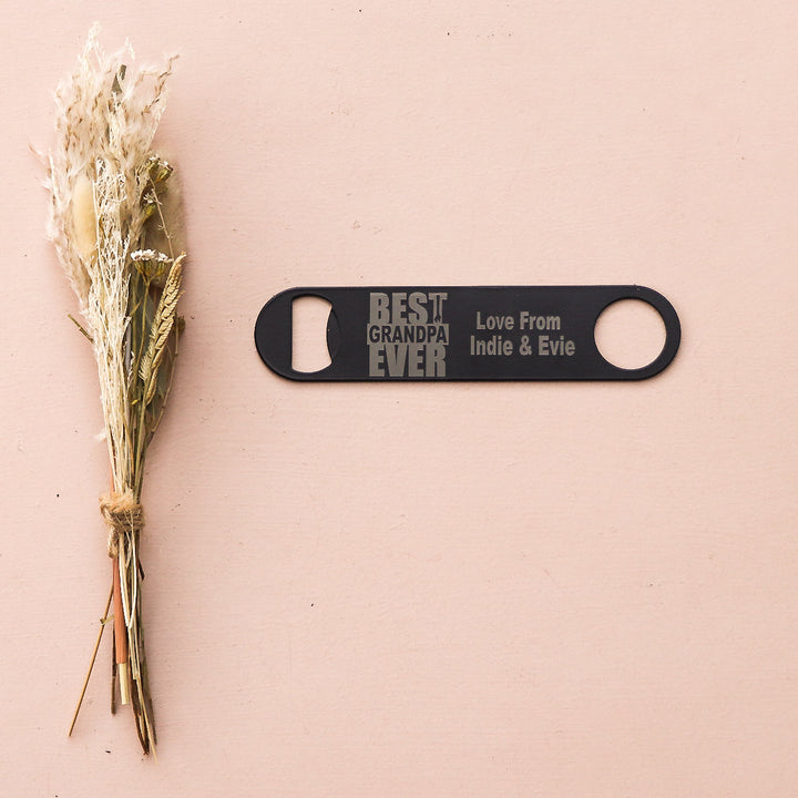 Personalised Father's Day Metal Bottle Opener