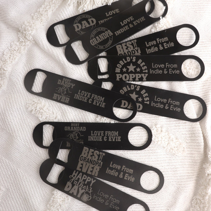 Personalised Father's Day Metal Bottle Opener