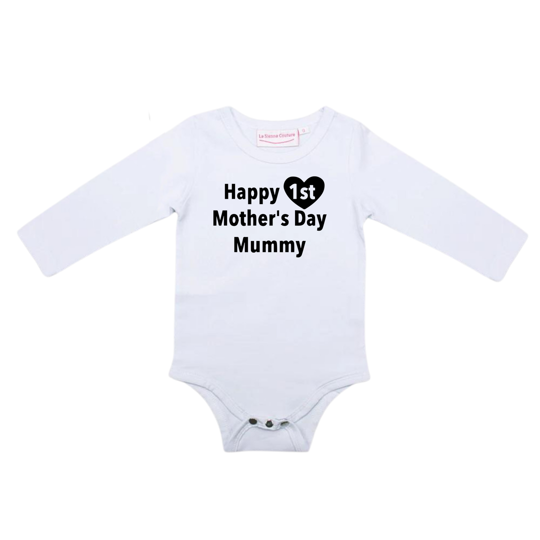 Happy 1st Mothers Day - Unisex Long Sleeve - Custom