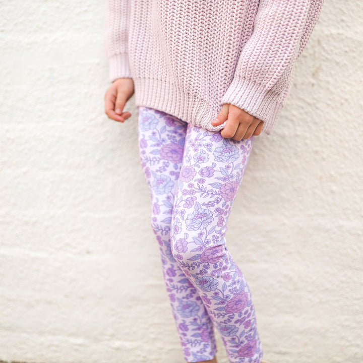 Floral Girls Leggings