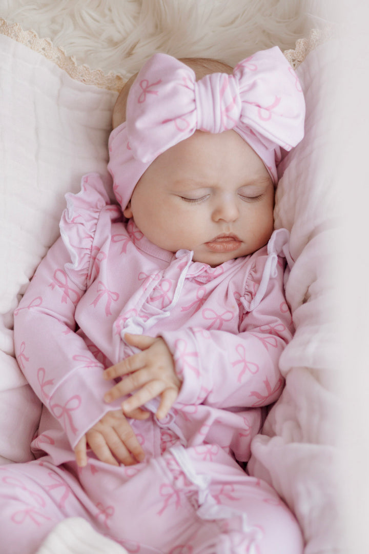 Headwrap - Pink Bows
