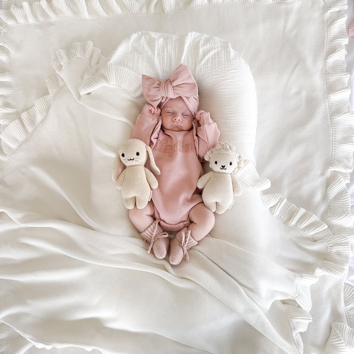 baby girl rosewood romper with darling text