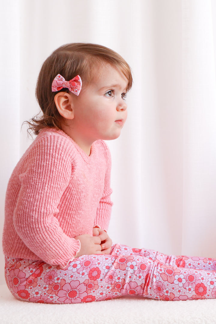 Knitted Textured Bodysuit/Top - Blush