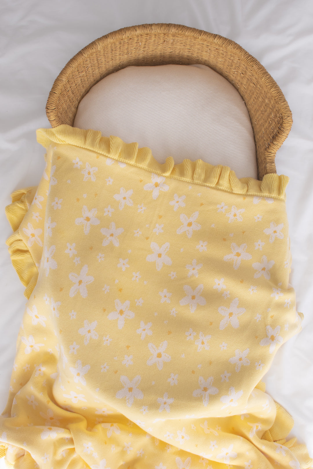 Knitted Sherpa Blanket - Magnolia
