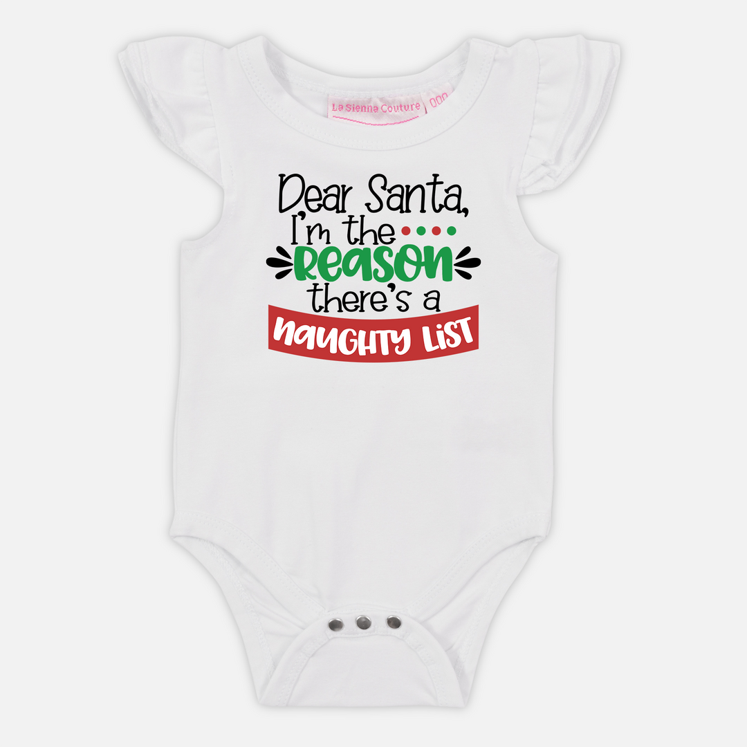 I'm the Reason there's a Naughty List - Short Sleeve Flutter - Custom