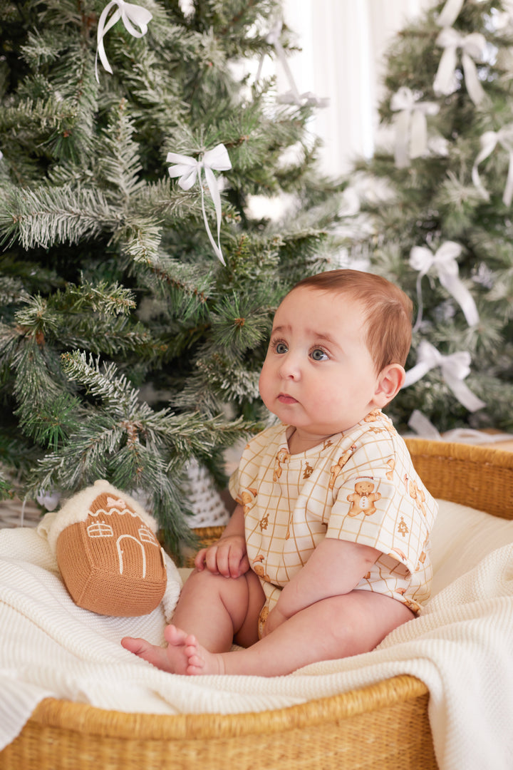 Tshirt Romper - Jolly Little Gingerbread