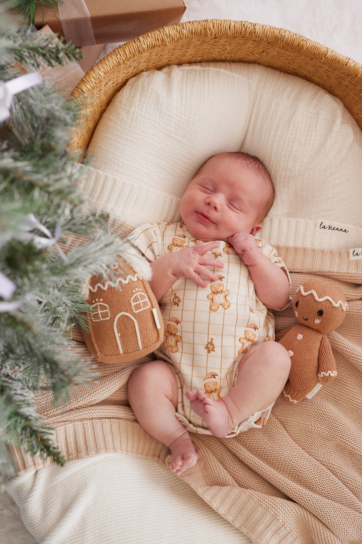 Tshirt Romper - Jolly Little Gingerbread