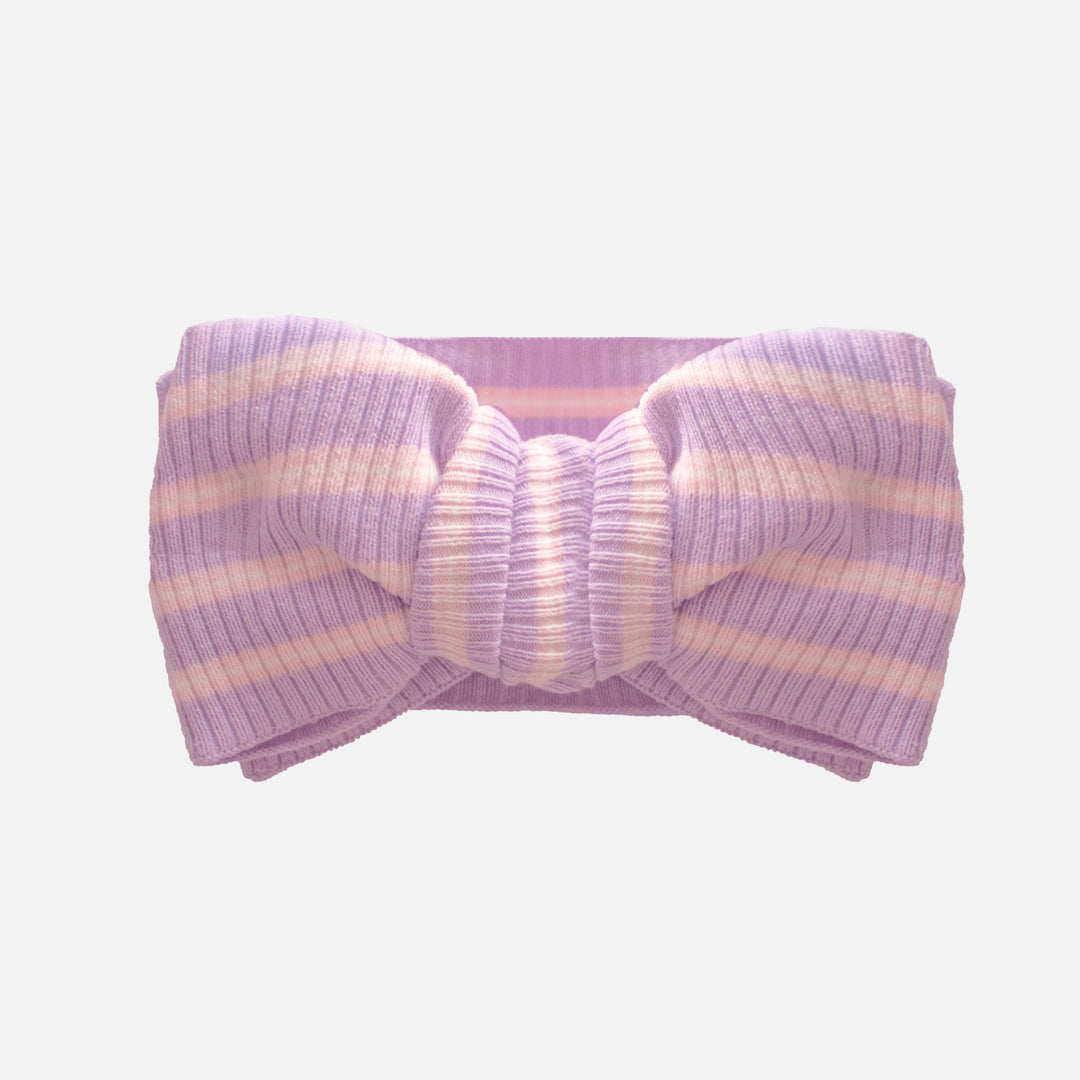 Knitted Headwrap - Orchid Stripe