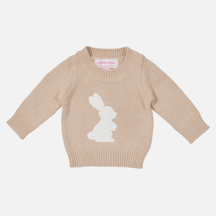 Knitted Jumper - Little Bunny Oat