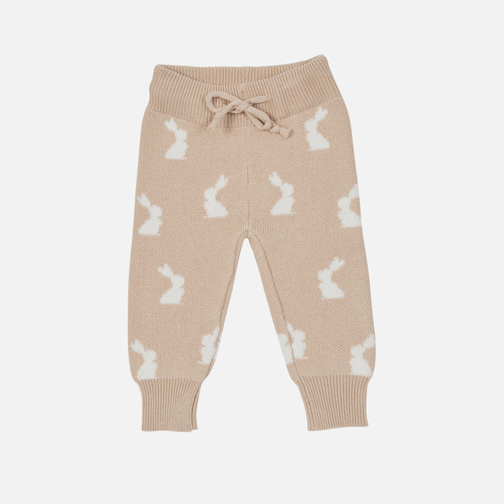 Knitted Pants - Little Bunny Oat