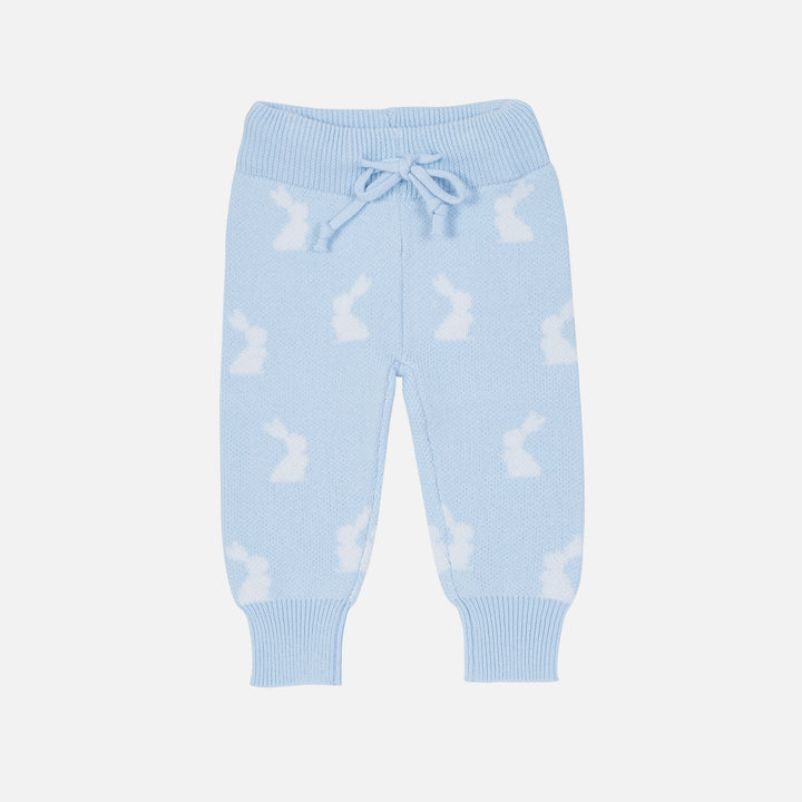 Knitted Pants - Little Bunny Sky Blue