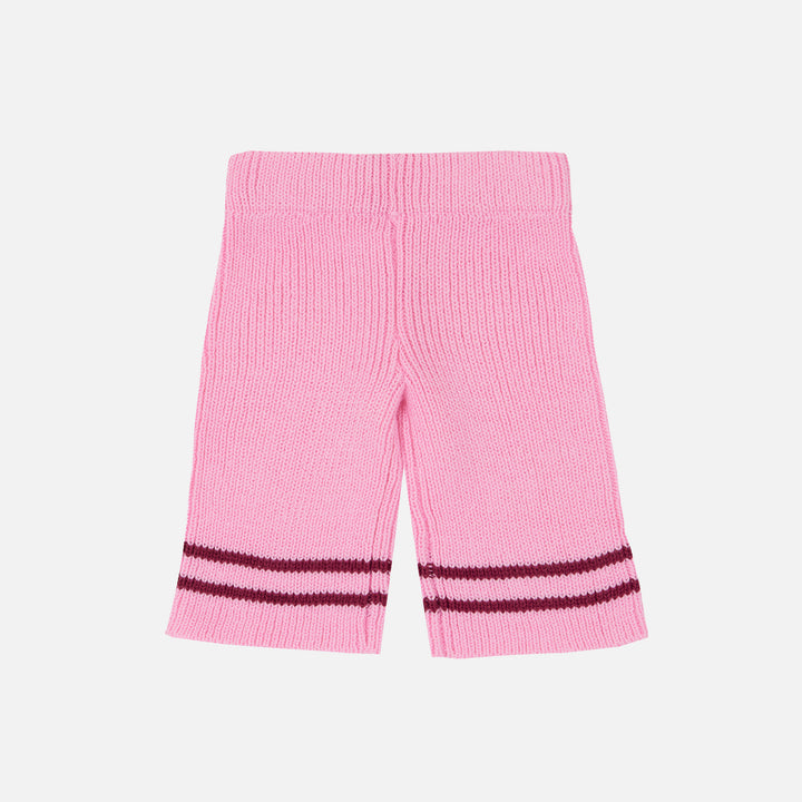 Knitted Wide Leg Pants - Peony