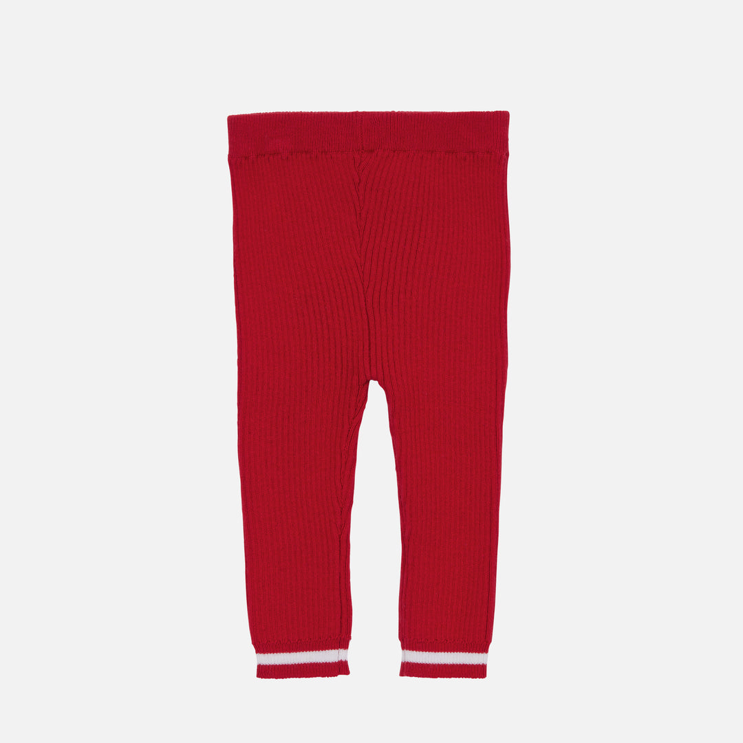 Knitted Leggings - Red