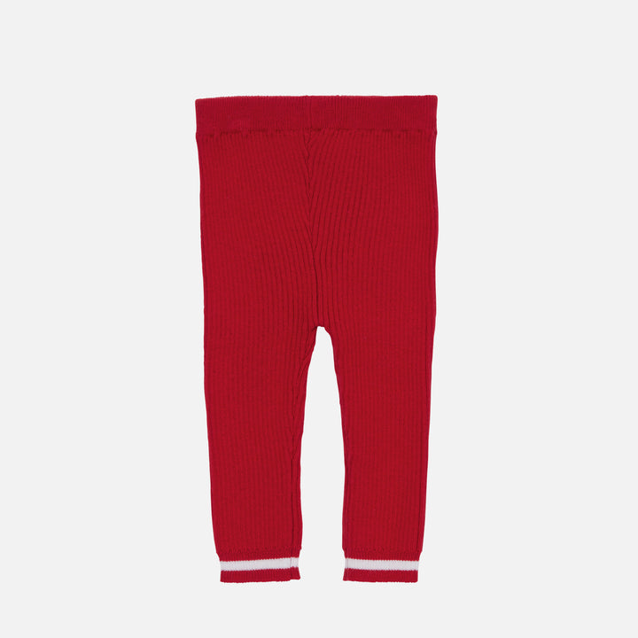 Knitted Leggings - Red