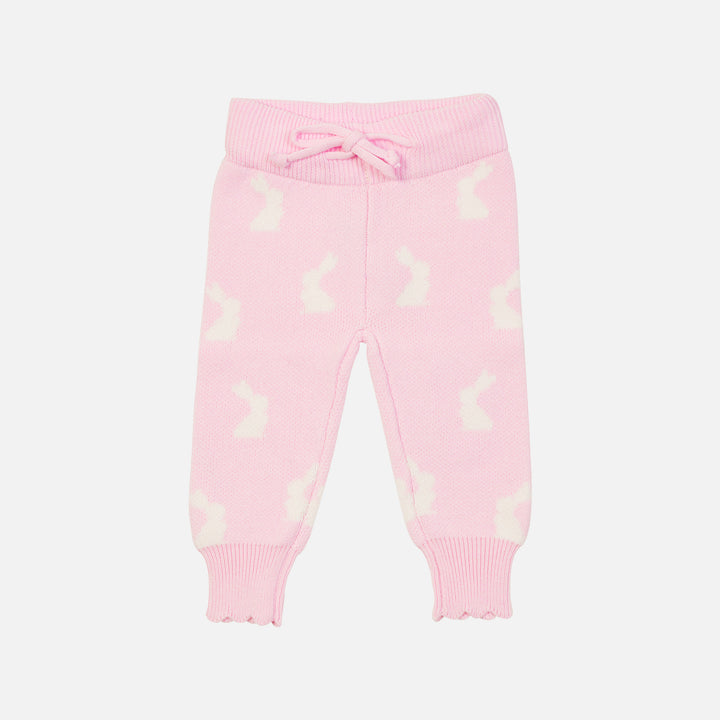 Knitted Pants - Little Bunny Ballerina Pink