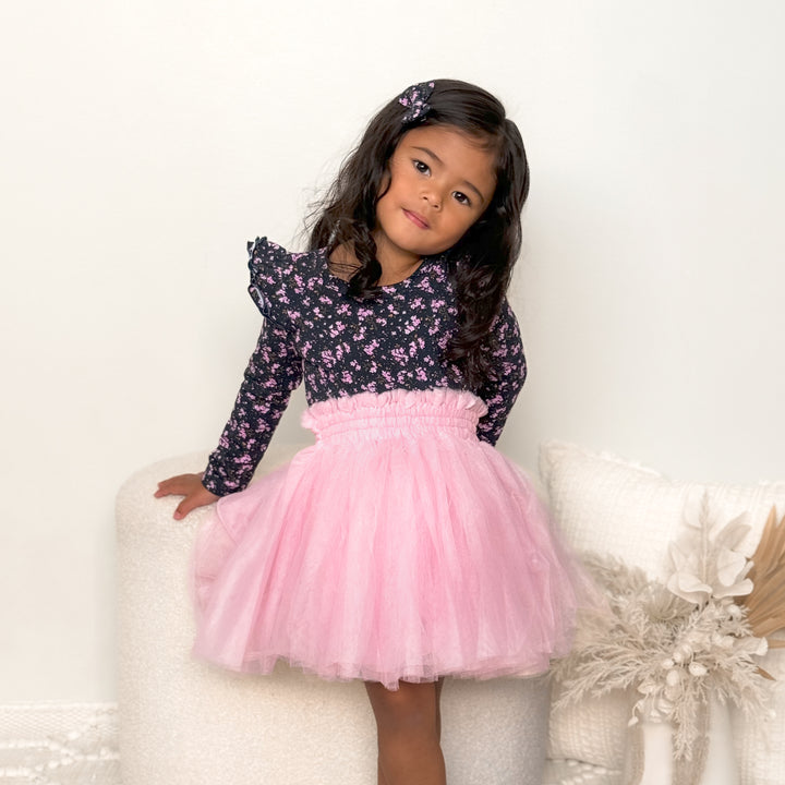 girl long sleeve floral top