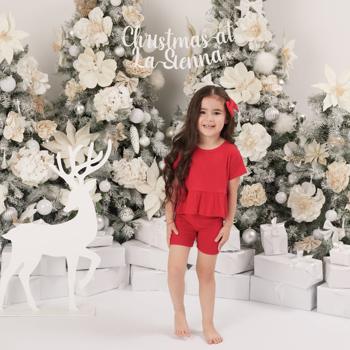 Cozy Ruffle Top - Red
