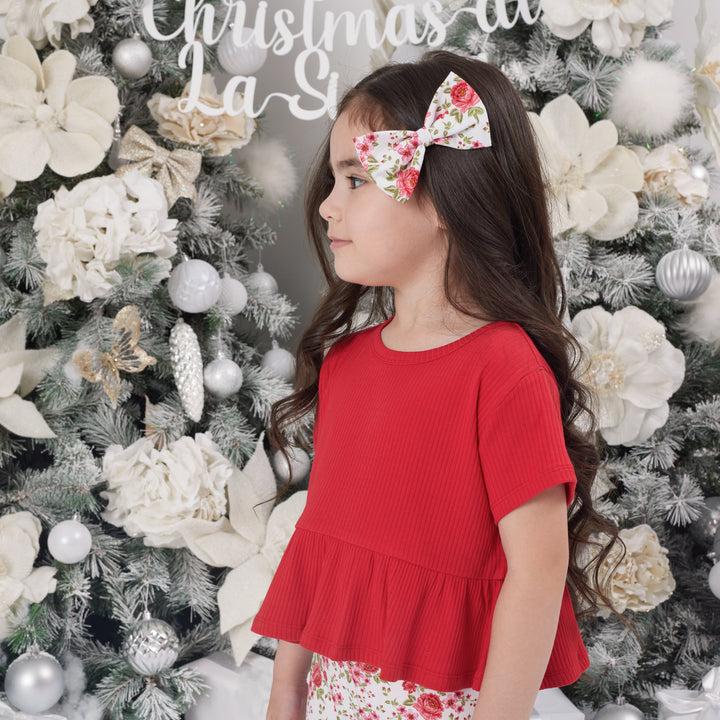 Cozy Ruffle Top - Red