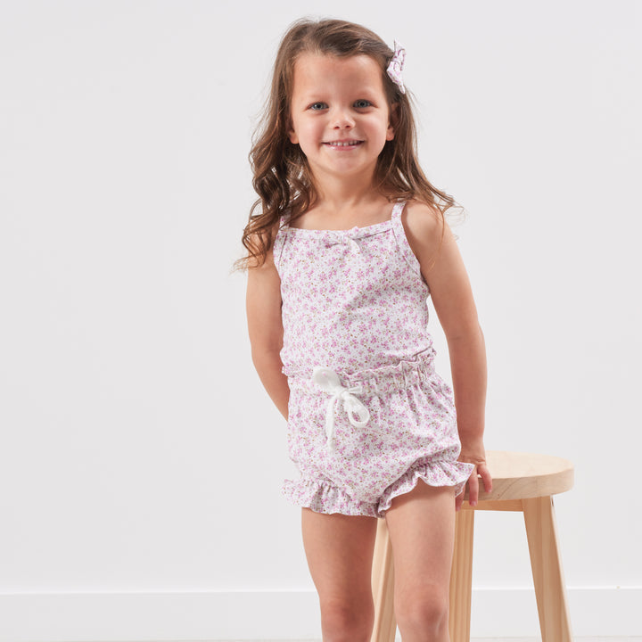 Floral Singlet & Shorties Set - Myla