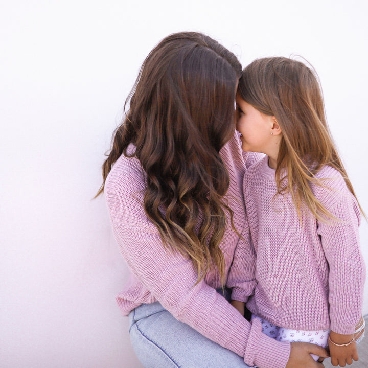 Mummy Chunky Knit - Lilac Mist