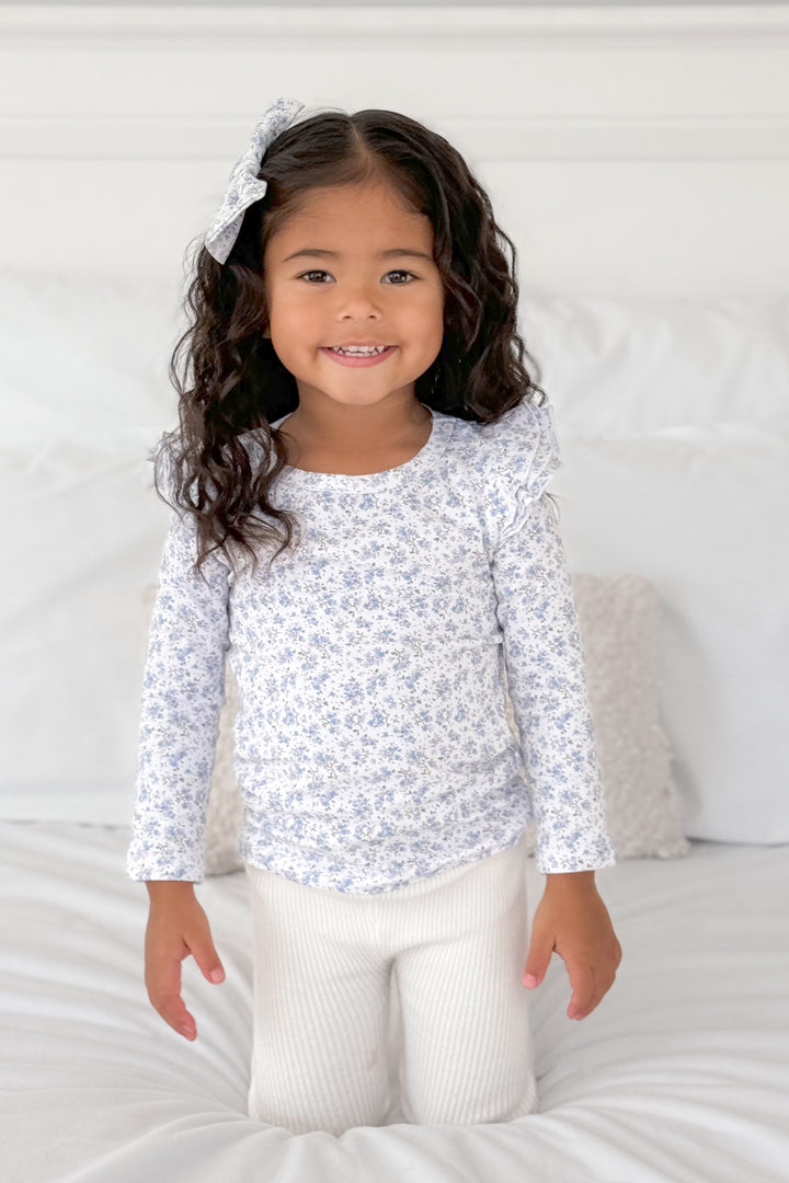 Floral Long Sleeve Flutter - Tahli