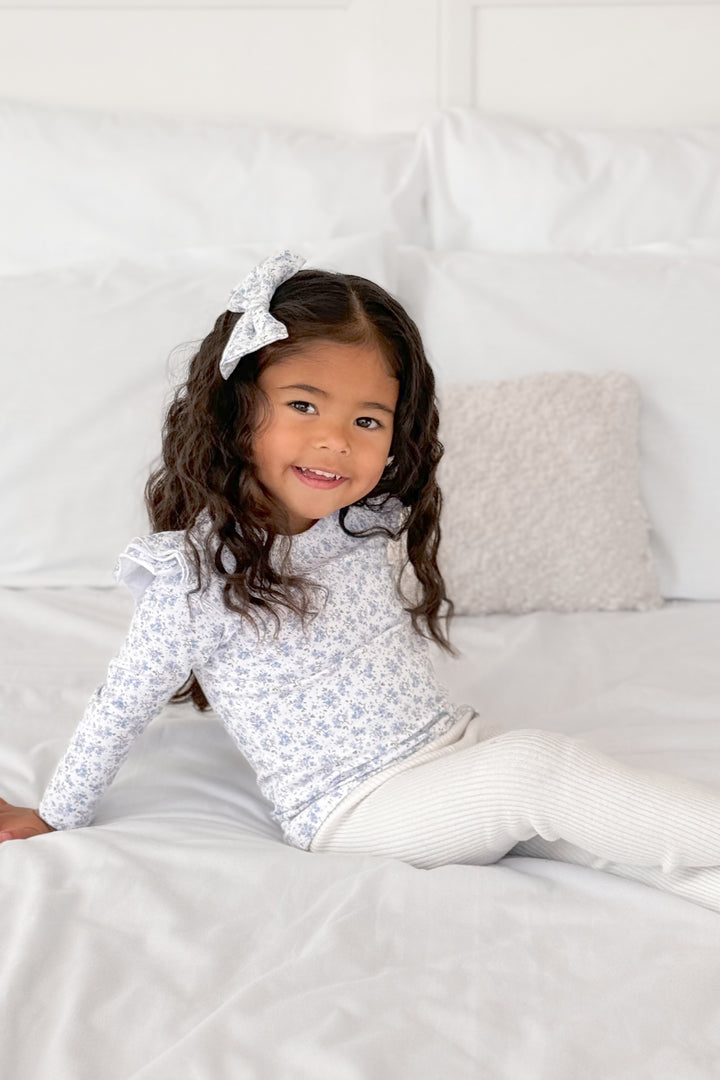 Floral Long Sleeve Flutter - Tahli