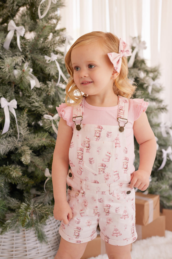 Summer Overalls - Pink Nutcracker
