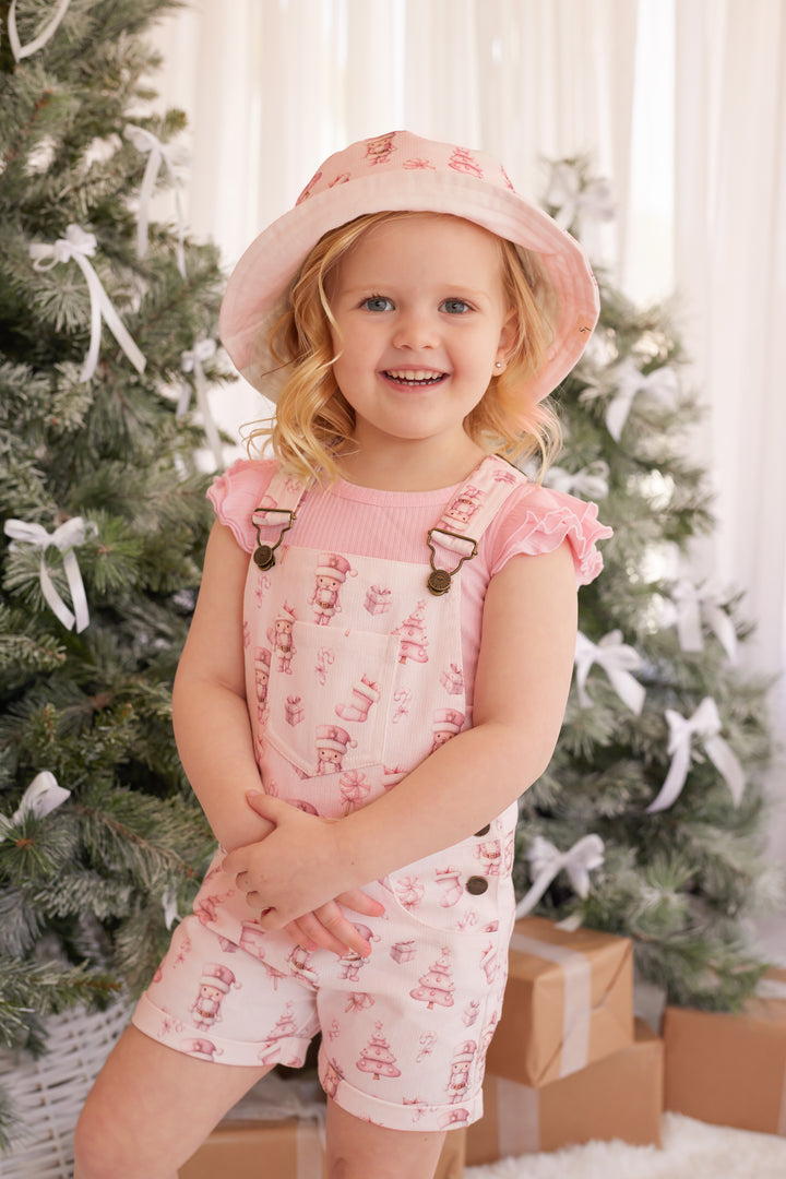 Summer Overalls - Pink Nutcracker
