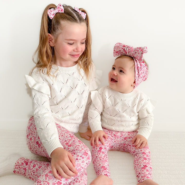 Floral baby & girls leggings