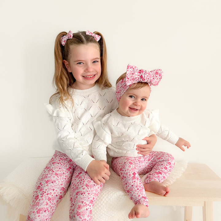 Floral baby & girls leggings