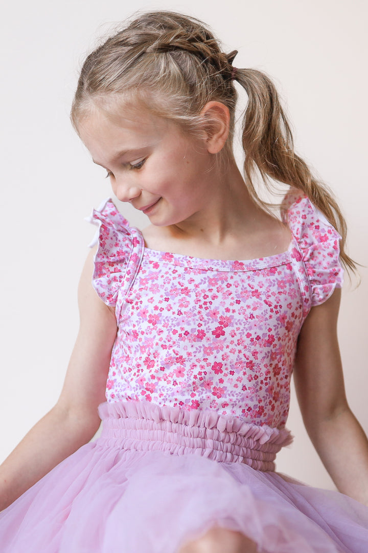 Floral Flutter Singlet - Maddison