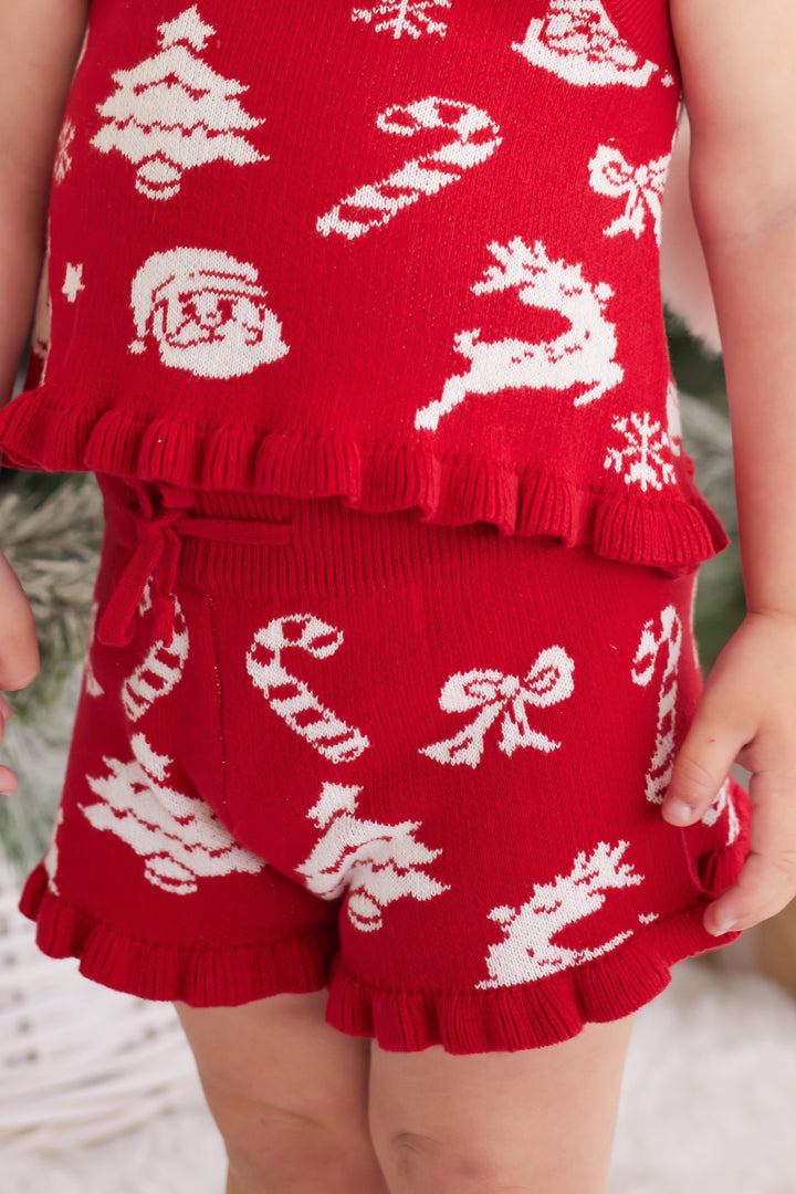 Summer Frill Shorts - Merry Little Christmas