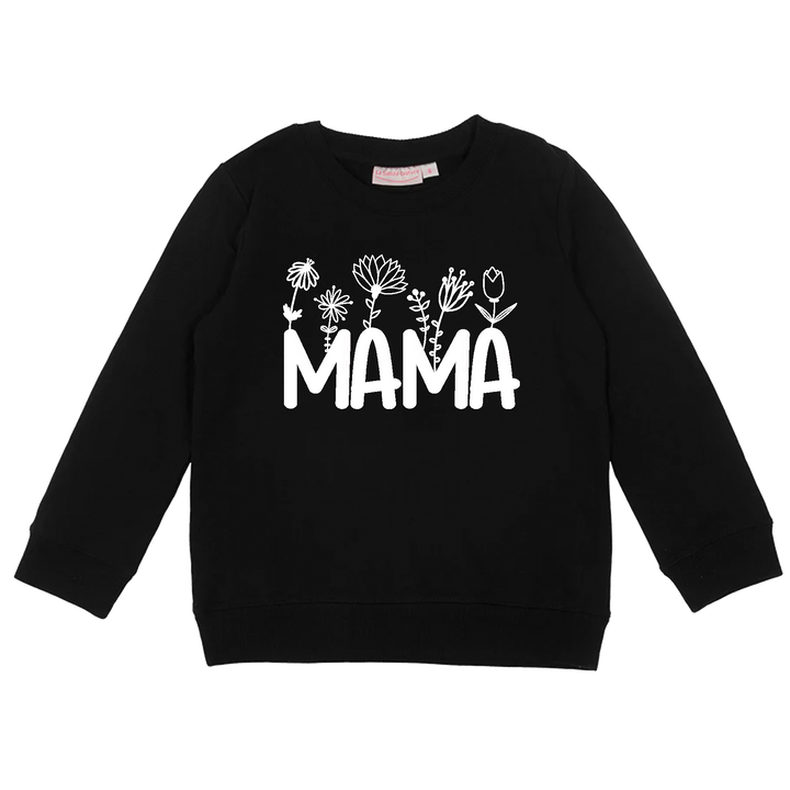 Personalised Mummy Crew Neck - Black