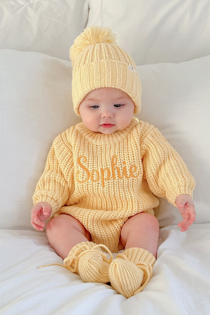 Super Chunky Knit Romper - Mango