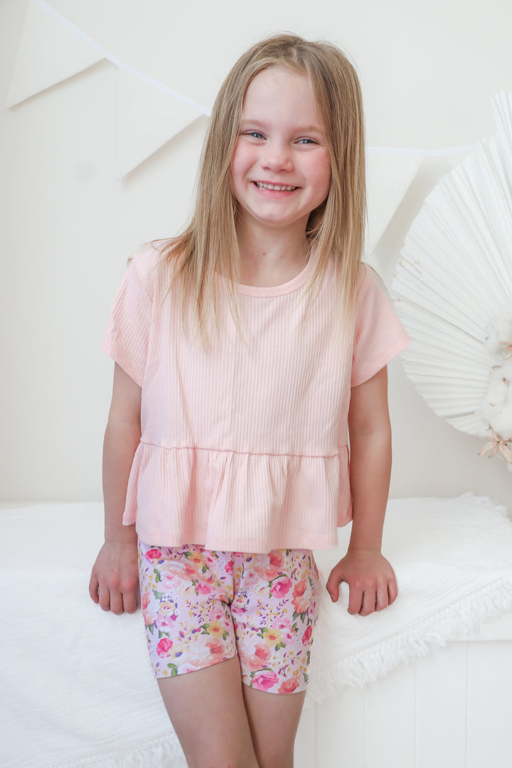 Floral Bike Shorts - Meredith