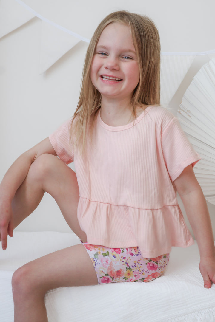 Floral Bike Shorts - Meredith