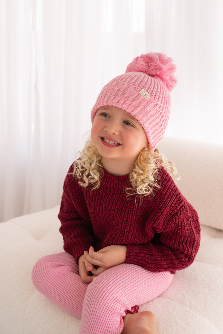 Super Chunky Knit Textured - Merlot