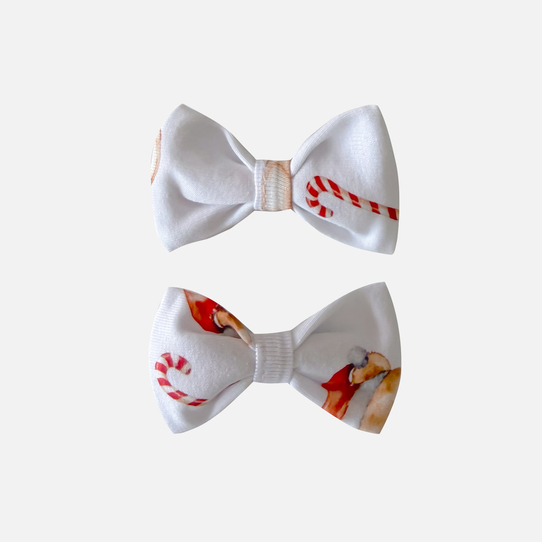 Mini Bows - Christmas Teddy