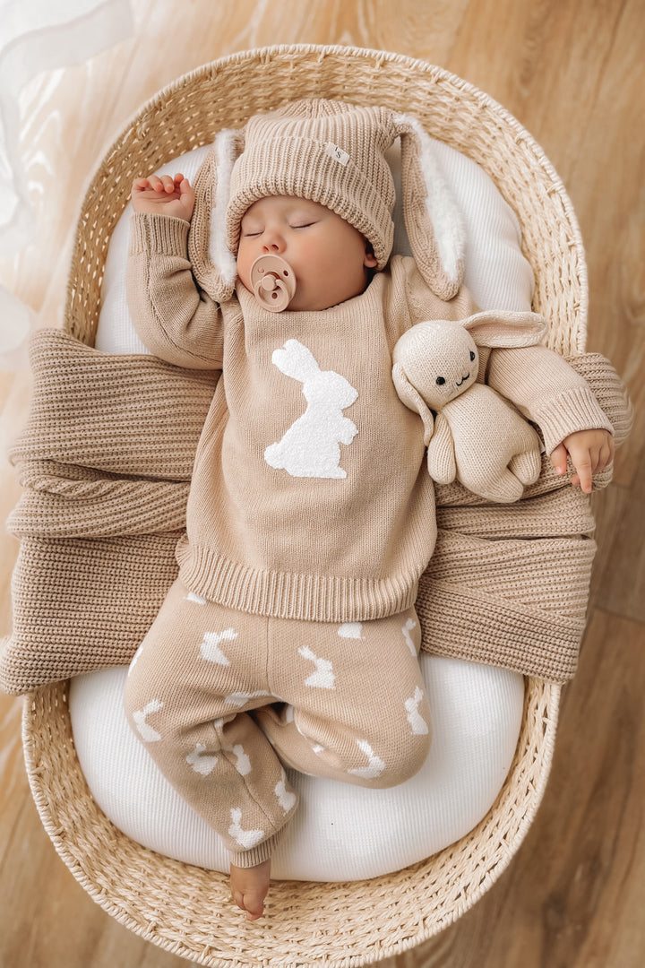 Knitted Jumper - Little Bunny Oat