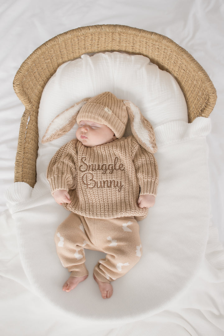 Knitted Pants - Little Bunny Oat