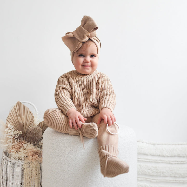oat baby kids chunky knitted jumper
