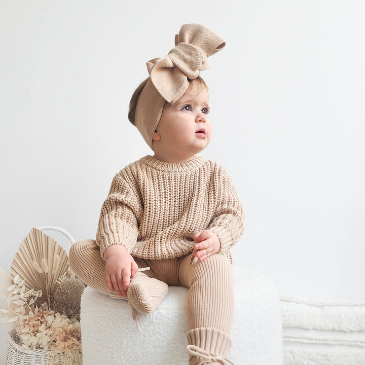 oat baby kids chunky knitted jumper