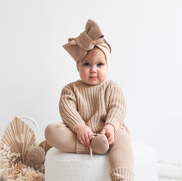 oat baby kids chunky knitted jumper