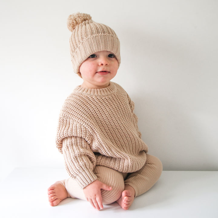 oat baby kids chunky knitted jumper