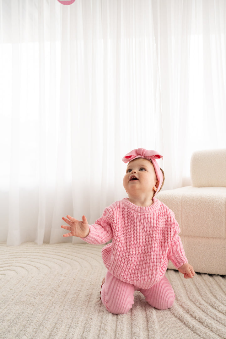 Super Chunky Knit - Peony Pink