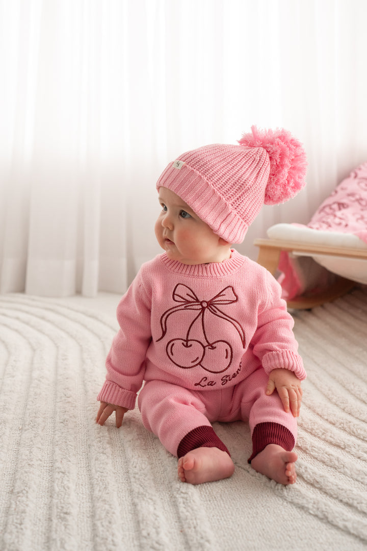 Knitted Jumper - Cherries