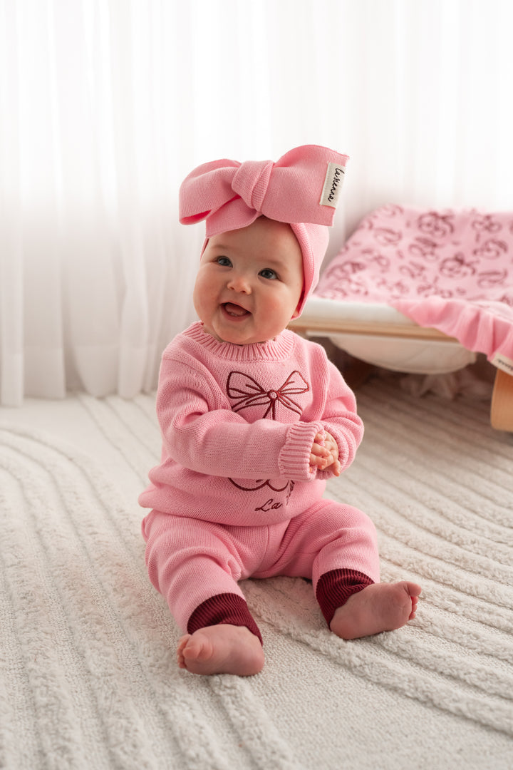 Knitted Pants - Cherries