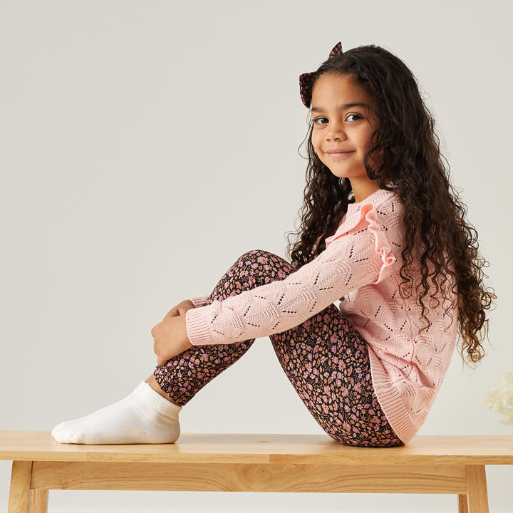 Jessie Flutter Knit - Peachy