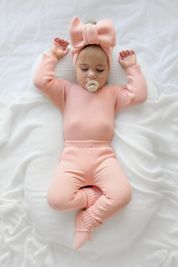 Knitted Bodysuit/Top - Peach