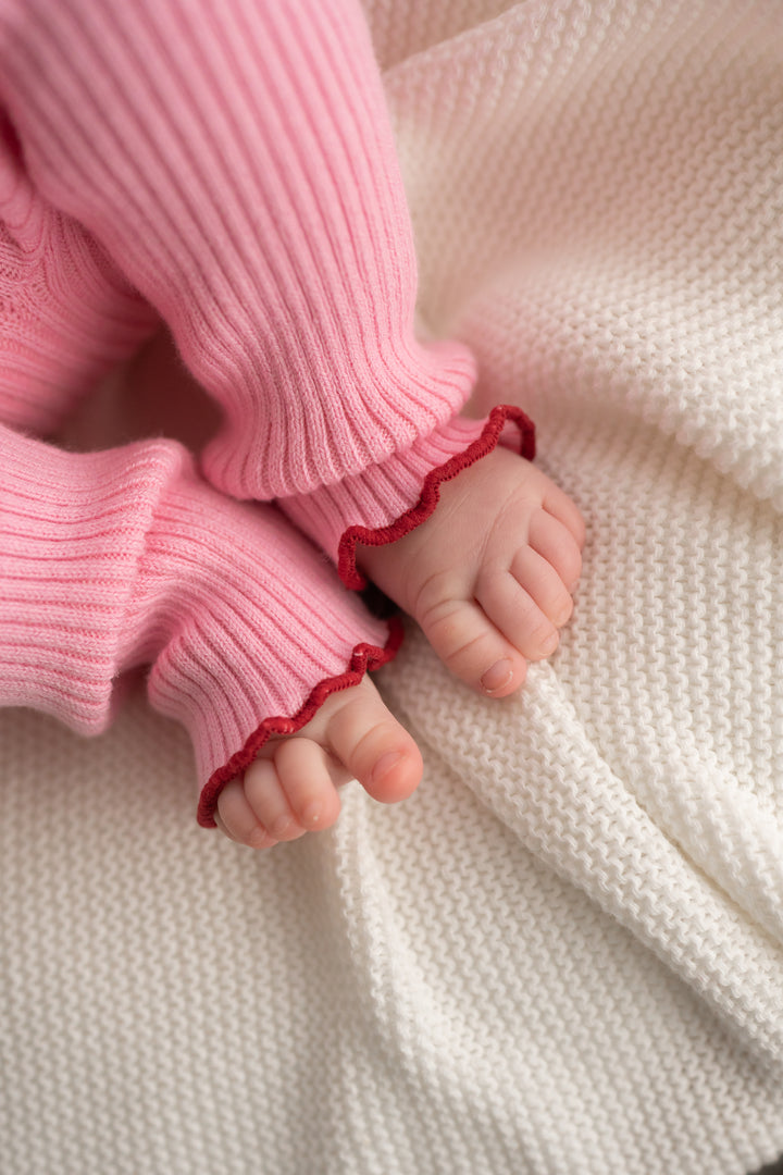 Knitted Leggings - Peony Pink